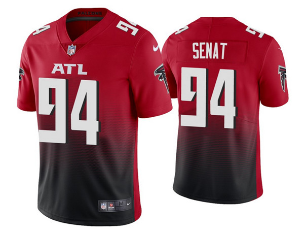 Men's Atlanta Falcons #94 Deadrin Senat 2020 Red Vapor Untouchable Limited Stitched NFL Jersey - Click Image to Close