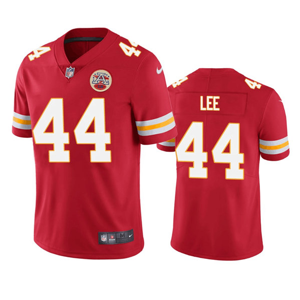 Men's Kansas City Chiefs #44 Elijah Lee Red Vapor Untouchable Limited Stitched Jersey