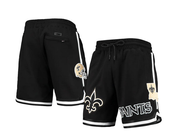 Men's New Orleans Saints Black Shorts