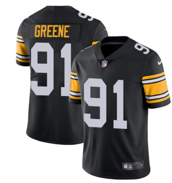 Pittsburgh Steelers #91 Kevin Greene Black Vapor Untouchable Limited Stitched Jersey