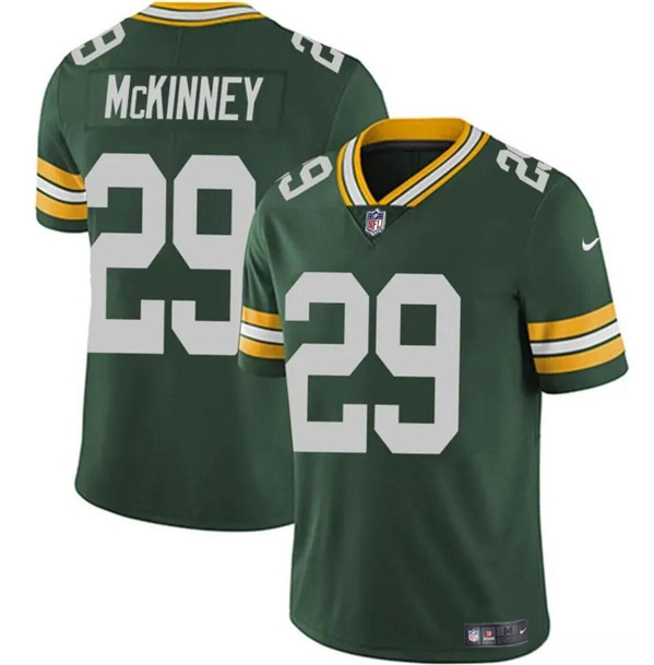 Men's Green Bay Packers #29 Xavier McKinney Green Vapor Limited Football Stitched Jersey - Click Image to Close