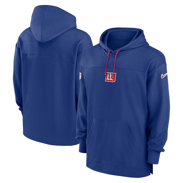 Men's New York Giants Royal Performance Pullover Hoodie