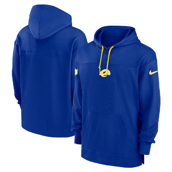 Men's Los Angeles Rams Royal Performance Pullover Hoodie