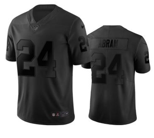 Oakland Raiders #24 Johnathan Abram Black City Edition Limited Stitched Jersey