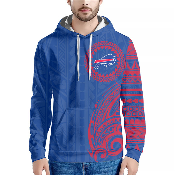 Men's Buffalo Bills Royal Hoodie - Click Image to Close