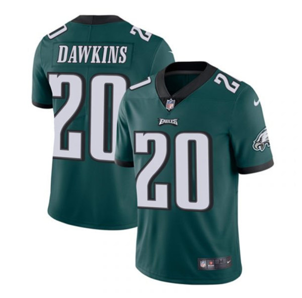 Men's Philadelphia Eagles #20 Brian Dawkins Green Vapor Untouchable Limited Stitched Jersey