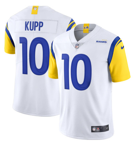 Men's Los Angeles Rams #10 Cooper Kupp 2021 White Vapor Untouchable Limited Alternate Stitched NFL Jersey