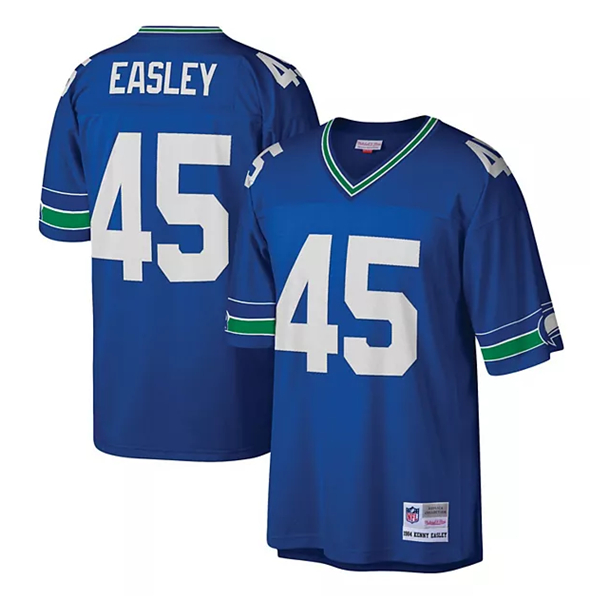 Seattle Seahawks #45 Kenny Easley Royal Mitchell & Ness Stitched Football Jersey