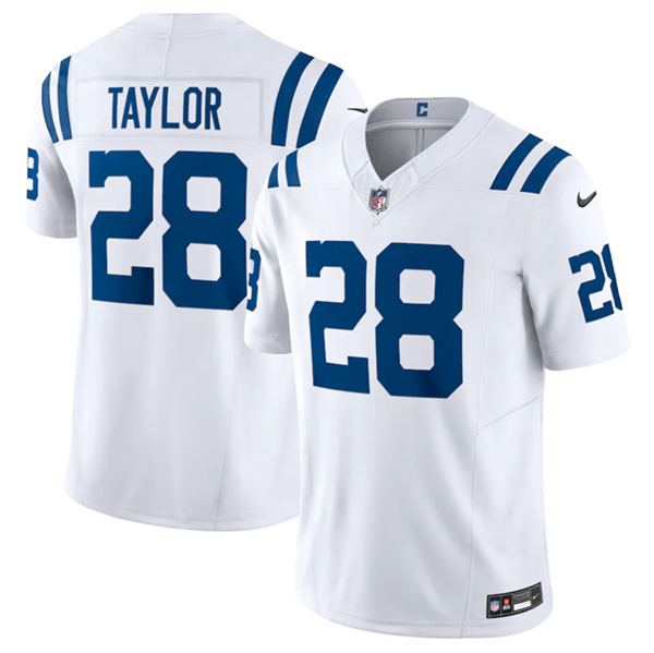 Indianapolis Colts #28 Jonathan Taylor White 2023 F.U.S.E Vapor Untouchable Stitched Football Jersey