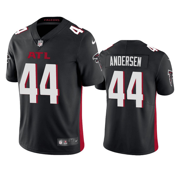 Men's Atlanta Falcons #44 Troy Andersen Black Draft Vapor Untouchable Limited Stitched Jersey