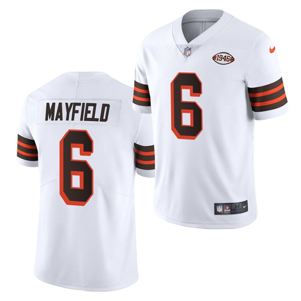 Men's Cleveland Browns #6 Baker Mayfield 1946 Vapor Stitched Football Jersey