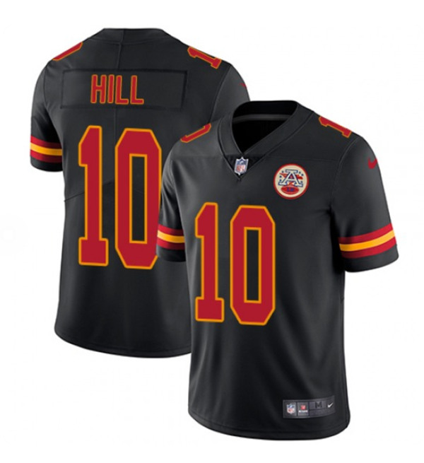 Men's Kansas City Chiefs #10 Tyreek Hill Black Limited Stitched NFL Jersey