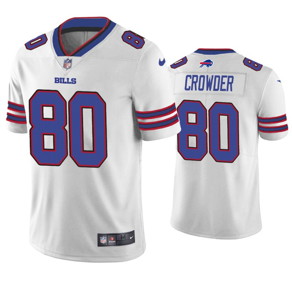 Men's Buffalo Bills #80 Jamison Crowder White Vapor Untouchable Limited Stitched Jersey - Click Image to Close