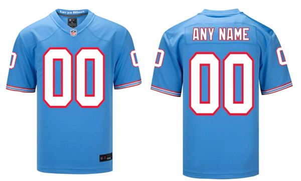 Men's Tennessee Titans Active Player Custom Light Blue Stitched Football Jersey