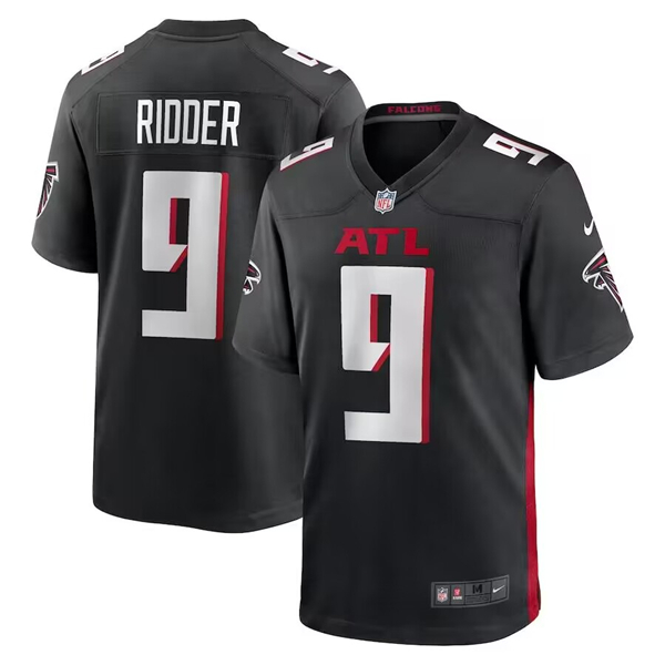 Atlanta Falcons #9 Desmond Ridder Black Stitched Game Football Jersey