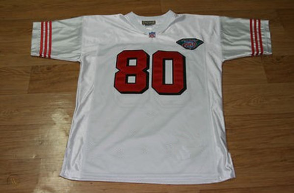 Men's San Francisco 49ers #80 Jerry Rice White Stitched Jersey