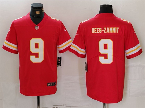 Men??s Kansas City Chiefs #9 Louis Rees-Zammit Red Vapor Untouchable Limited Football Stitched Jersey