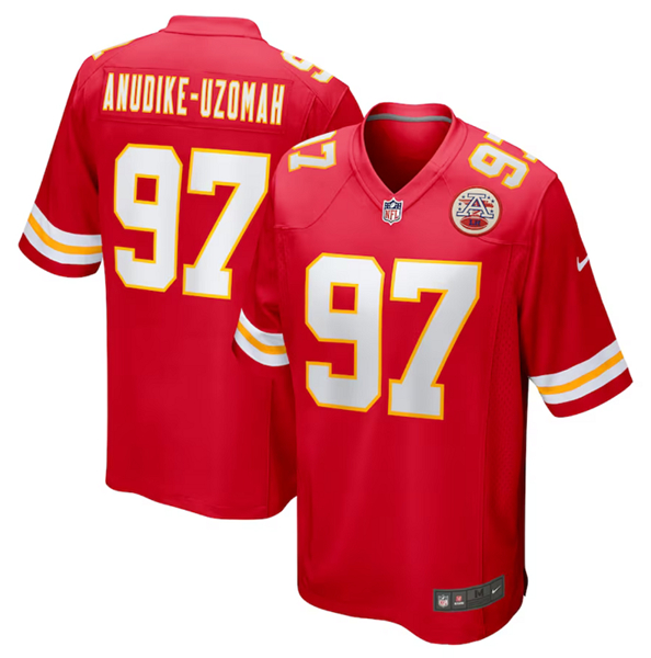 Kansas City Chiefs #97 Felix Anudike-Uzomah White Limited Stitched Football Game Jersey