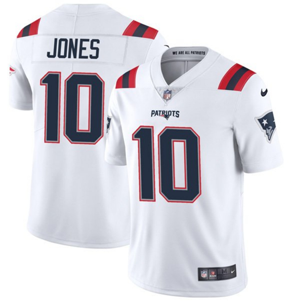 New England Patriots #10 Mac Jones 2021 White Vapor Untouchable Limited Stitched Football Jersey