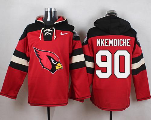 Nike Cardinals #90 Robert Nkemdiche Red Player Pullover NFL Hoodie