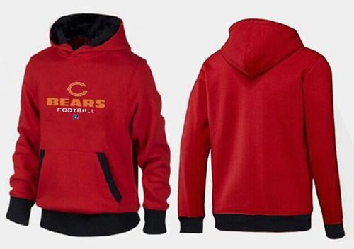 Chicago Bears Critical Victory Pullover Hoodie Red & Black