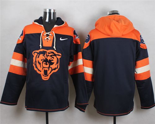 Nike Bears Blank Navy Blue Player Pullover NFL Hoodie