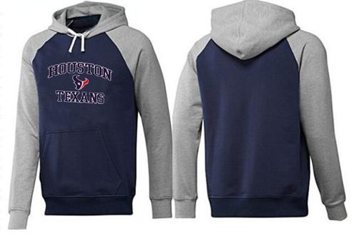 Houston Texans Heart & Soul Pullover Hoodie Dark Blue & Grey