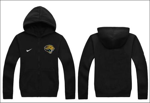 Nike Jacksonville Jaguars Authentic Logo Hoodie Black - Click Image to Close