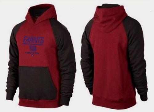 New York Giants Critical Victory Pullover Hoodie Burgundy Red & Black