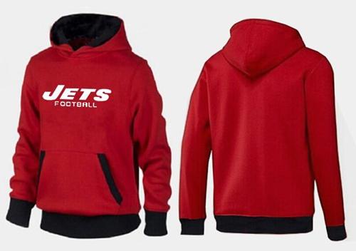 New York Jets Critical Victory Pullover Hoodie Red & Black