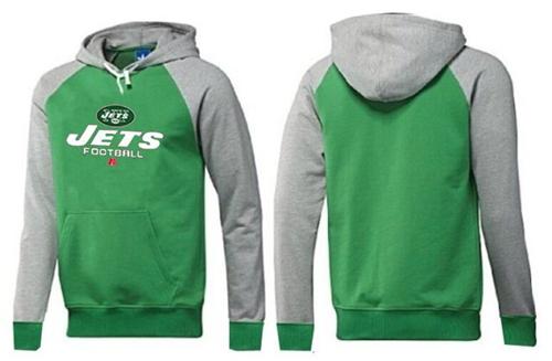 New York Jets Critical Victory Pullover Hoodie Green & Grey