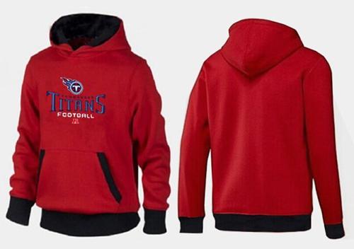 Tennessee Titans Critical Victory Pullover Hoodie Red & Black - Click Image to Close