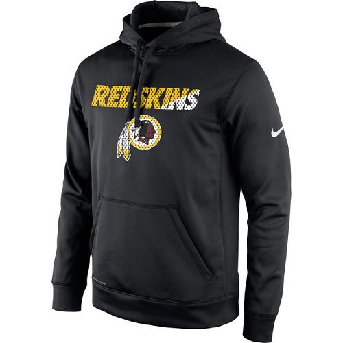 Men's Washington Redskins Nike Black Kick Off Staff Performance Pullover Hoodie