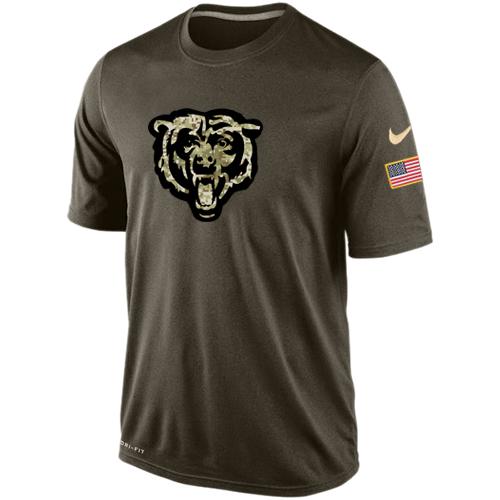 Chicago Bears Salute To Service Nike Dri-FIT T-Shirt (All Size)