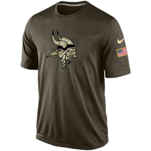 Minnesota Vikings Salute To Service Nike Dri-FIT T-Shirt (All Size)