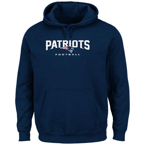 New England Patriots Critical Victory Pullover Hoodie Navy Blue - Click Image to Close