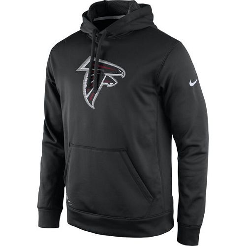 Men's Atlanta Falcons Nike Black Practice Performance Pullover Hoodie