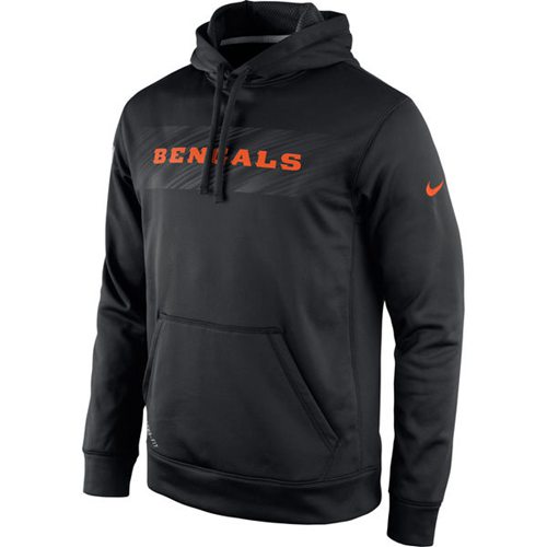 Cincinnati Bengals Nike KO Speed Wordmark Performance Hoodie Black