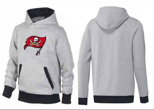 Tampa Bay Buccaneers Logo Pullover Hoodie Grey & Black