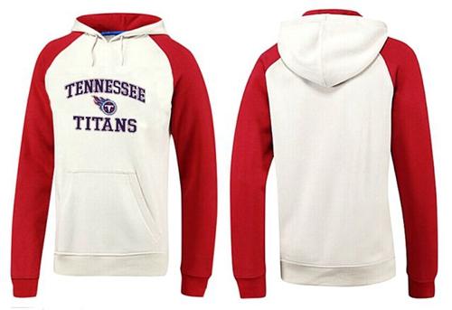 Tennessee Titans Heart & Soul Pullover Hoodie White & Red - Click Image to Close