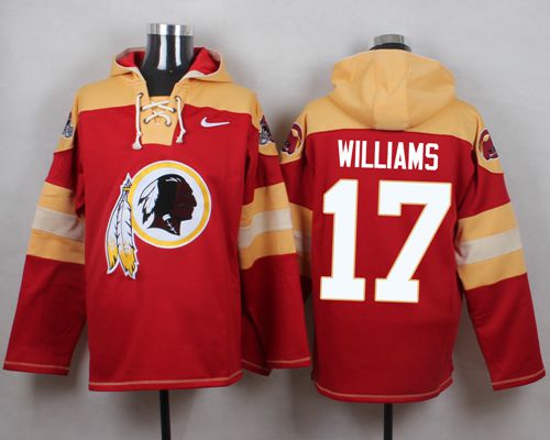 Nike Redskins #17 Doug Williams Burgundy Red Player Pullover NFL Hoodie