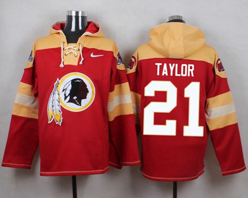 Nike Redskins #21 Sean Taylor Burgundy Red Player Pullover NFL Hoodie