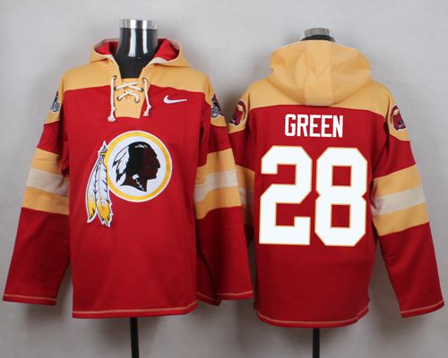 Nike Redskins #28 Darrell Green Burgundy Red Player Pullover NFL Hoodie