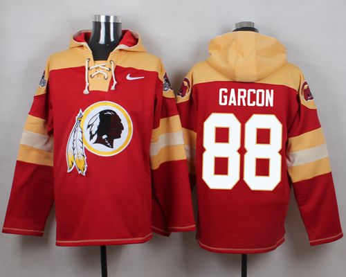 Nike Redskins #88 Pierre Garcon Burgundy Red Player Pullover NFL Hoodie