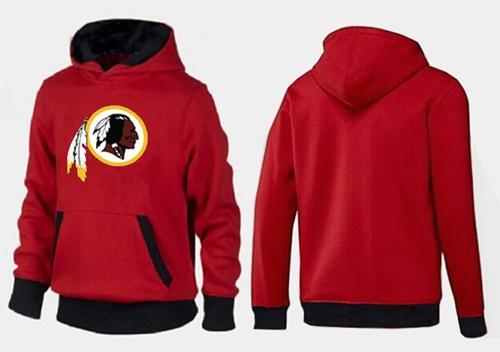 Washington Redskins Logo Pullover Hoodie Red & Black - Click Image to Close