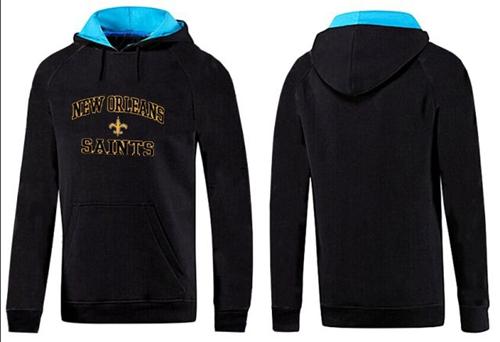 New Orleans Saints Heart & Soul Pullover Hoodie Black & Blue