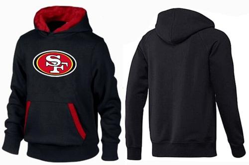 San Francisco 49ers Logo Pullover Hoodie Black & Red