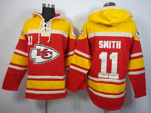 Nike Chiefs #11 Alex Smith Red Sawyer Hoodie Sweatshirt NFL Hoodie