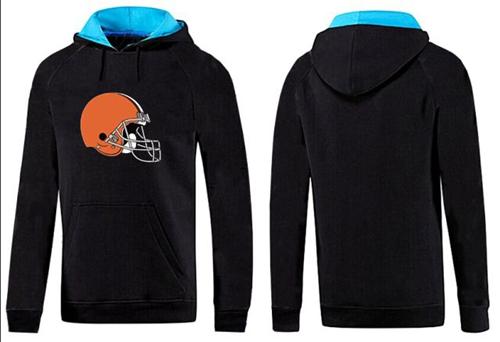 Cleveland Browns Logo Pullover Hoodie Black & Blue