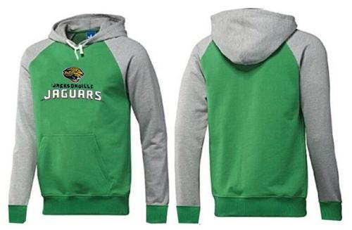 Jacksonville Jaguars Authentic Logo Pullover Hoodie Green & Grey